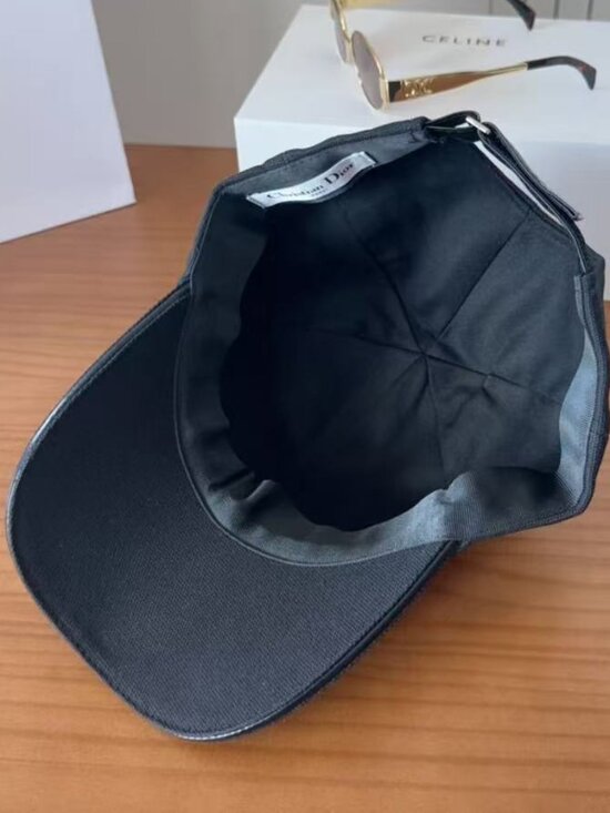 Dior Embroidered Logo Baseball Hat Black main image 5
